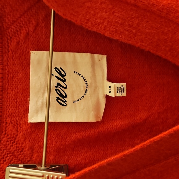 Aerie Red Polo Knit Pullover| Sz M| Preppy, Nautical, Fishermancore - Picture 5 of 9
